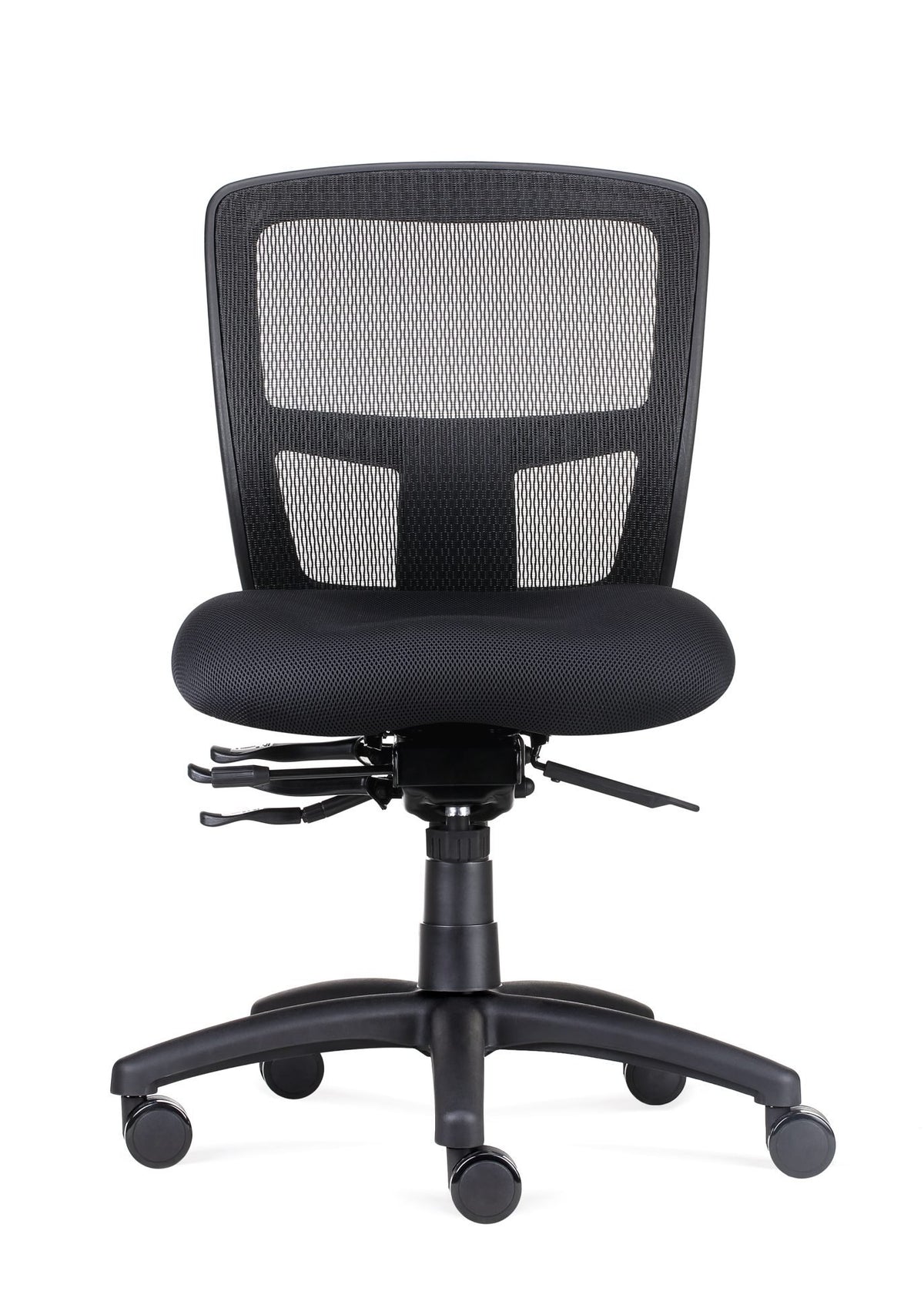 Ergo Task Heavy Duty Mesh Operator Chair — Black