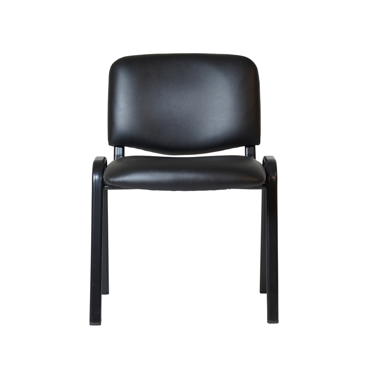 Nova Stacking Visitor Chair — Black PU