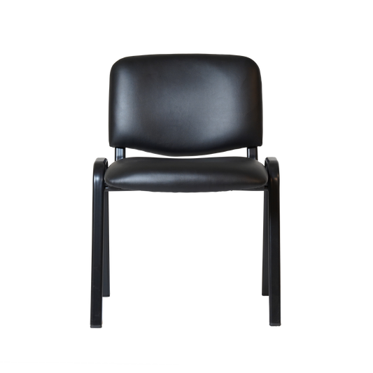 Nova Stacking Visitor Chair — Black PU