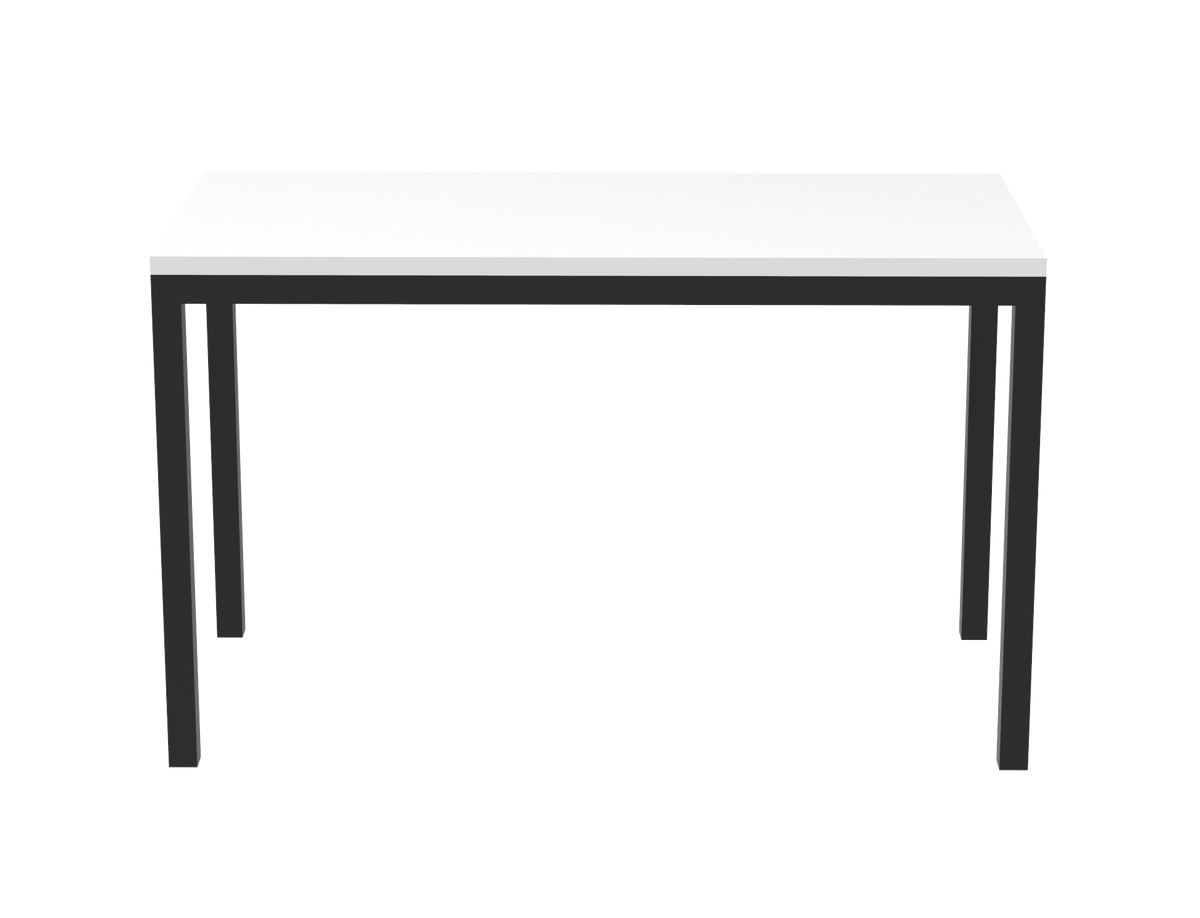Rapidline Steel Frame Table — 1200mm W x 600mm D x 730mm H, Natural White — SFT126 NW