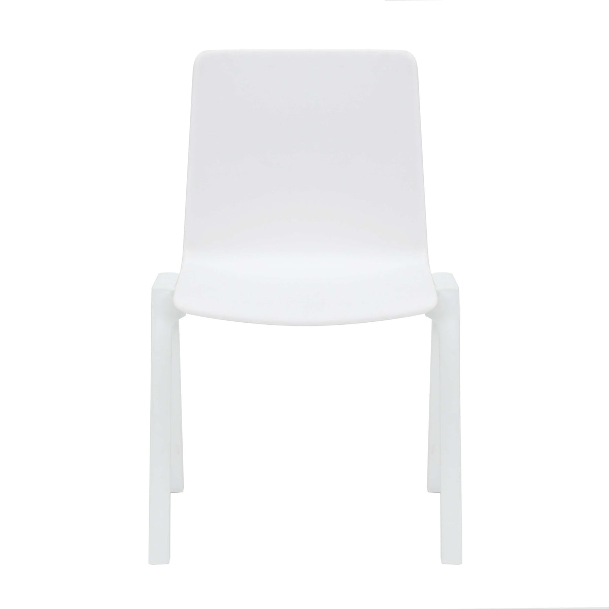 Academy Stacking Chair — White / No Seat Pad
