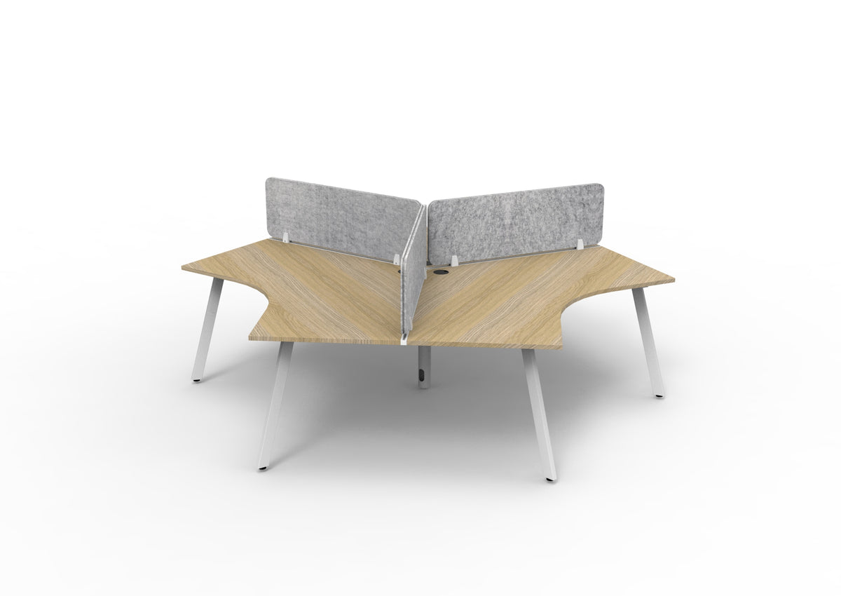 Infinity 120 Degree Workstation — Eternity Leg
