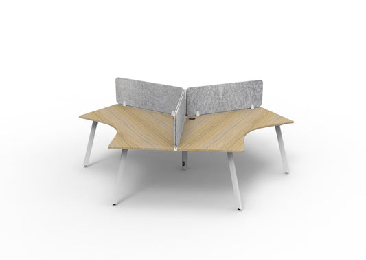 Infinity 120 Degree Workstation — Eternity Leg
