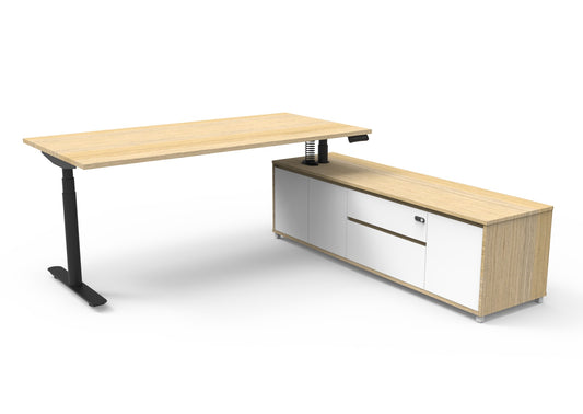 Halo Plus Executive Desk & Cabinet