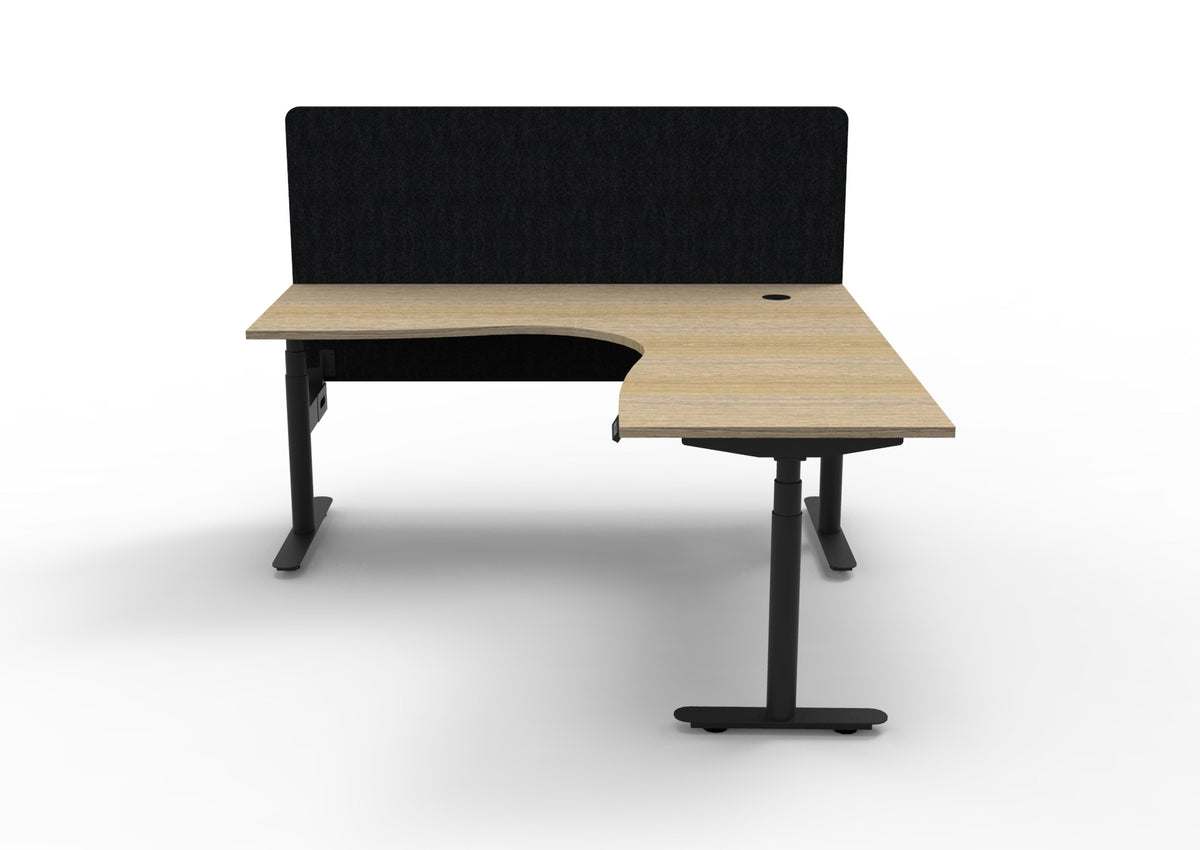 HALO+ Corner Workstation with Screen — view 3