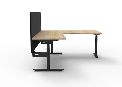 HALO+ Corner Workstation with Screen — view 2