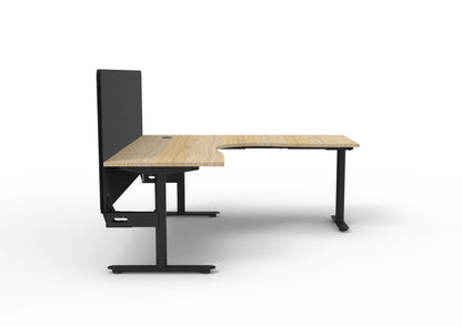 Halo Static Corner Workstation with Screen — view 2