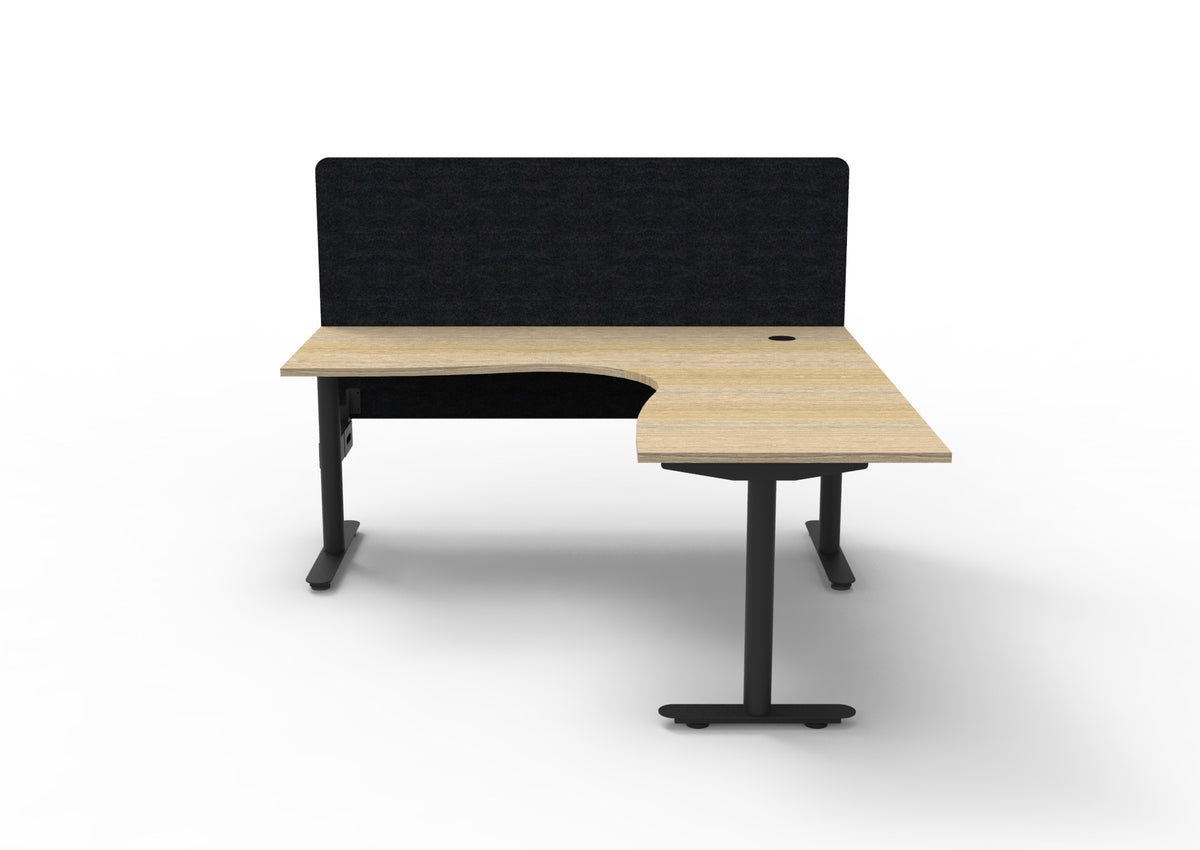 Halo Static Corner Workstation with Screen — view 4