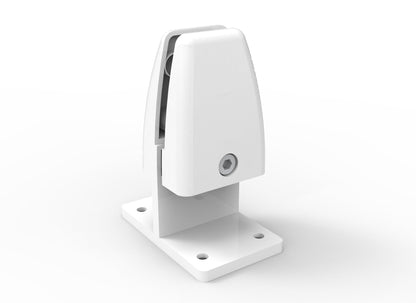 Powder Coated Clamp To Suit EPS Screens — Back to Back Desk Mounted / White
