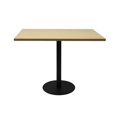 Estilo Square Meeting Table — Natural Oak Top & Black Satin Base — CBT990 NO/BL