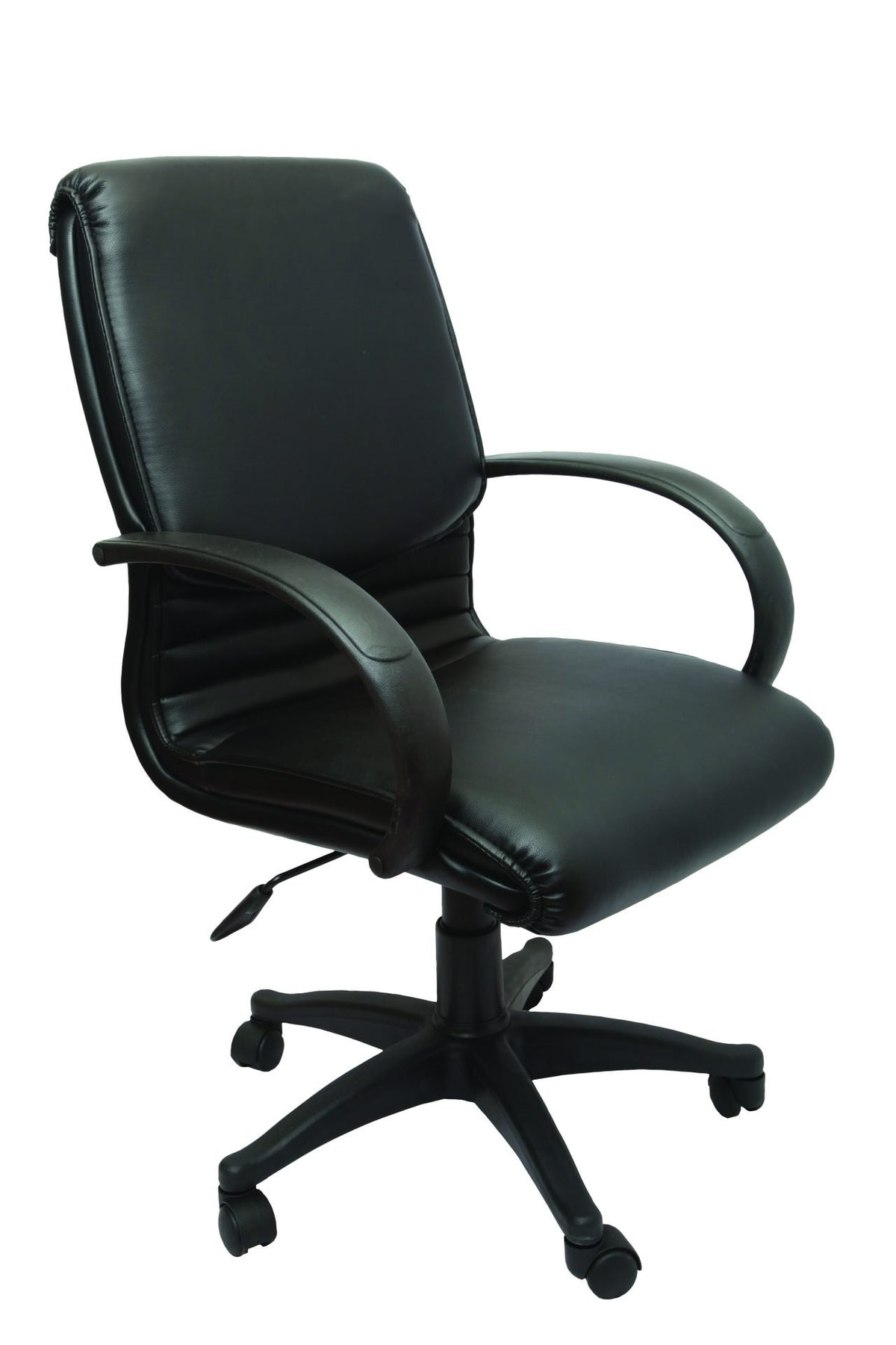 CL610 Medium Back PU Executive Chair — Black