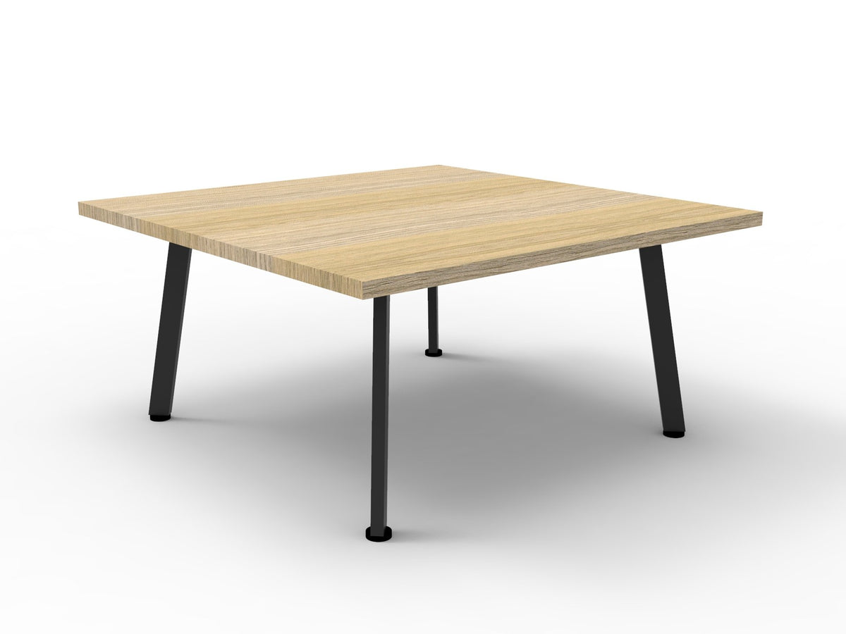 Eternity Square Coffee Table — 900mm W x 900mm D x 450mm H, Natural Oak, Black Satin — ECT99 NO/BL