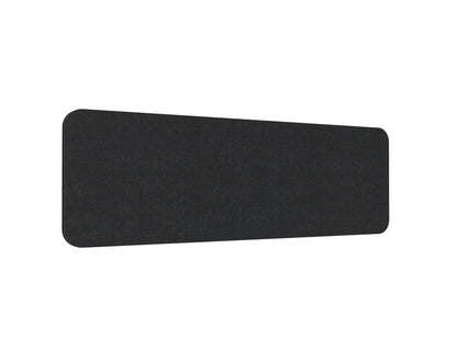 Desk Mounted Eco Panel Screen — 1200mm W x 384mm H (400mm H with Clamps) / Black