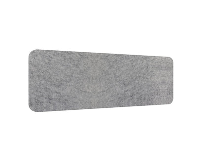 Desk Mounted Eco Panel Screen — 1200mm W x 384mm H (400mm H with Clamps) / Marble Grey