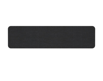 Desk Mounted Eco Panel Screen — 1500mm W x 384mm H (400mm H with Clamps) / Black
