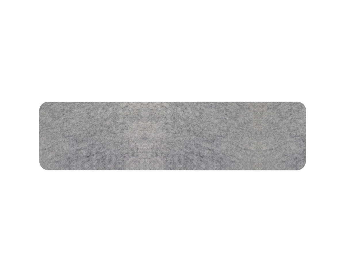 Desk Mounted Eco Panel Screen — 1500mm W x 384mm H (400mm H with Clamps) / Marble Grey