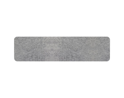 Desk Mounted Eco Panel Screen — 1500mm W x 384mm H (400mm H with Clamps) / Marble Grey