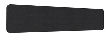 Desk Mounted Eco Panel Screen — 1800mm W x 384mm H (400mm H with Clamps) / Black