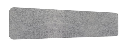 Desk Mounted Eco Panel Screen — 1800mm W x 384mm H (400mm H with Clamps) / Marble Grey