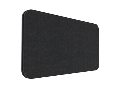 Desk Mounted Eco Panel Screen — 750mm W x 384mm H (400mm H with Clamps) / Black