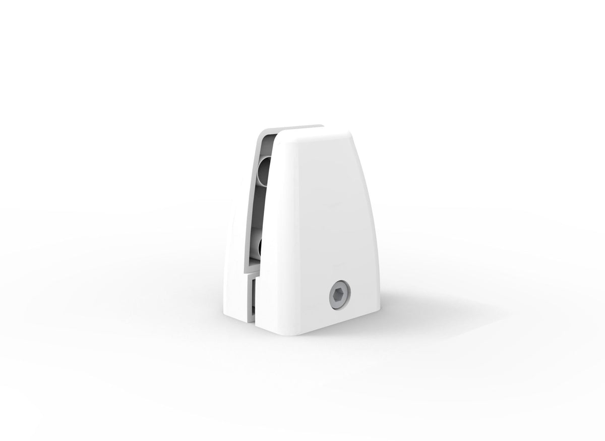 Powder Coated Clamp To Suit EPS Screens — Desk Mounted / White