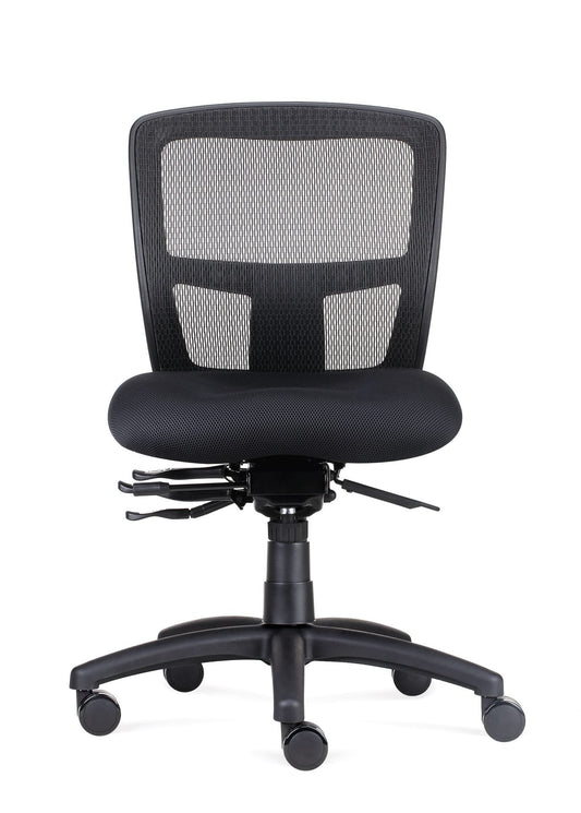 Ergo Task Heavy Duty Mesh Operator Chair — Black