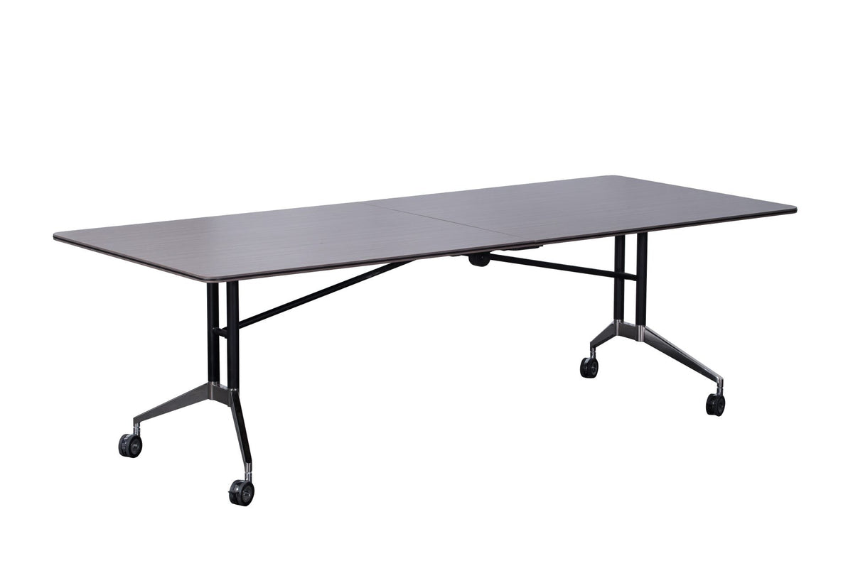 Rapid Edge Folding Meeting & Boardroom Table — Driftwood Top — FBT2410 DRIFT
