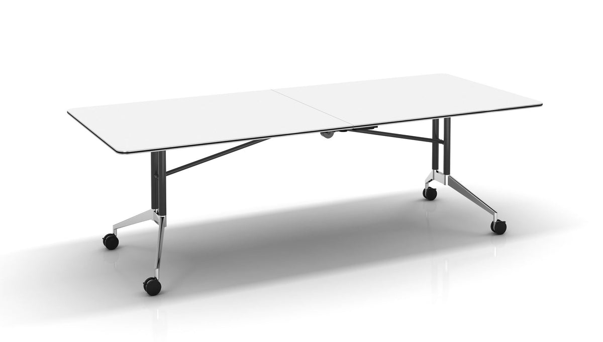 Rapid Edge Folding Meeting & Boardroom Table — Natural White Top — FBT2410 NW