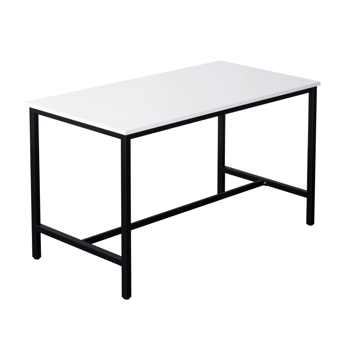 Rapidline High Bar Table — Natural White Top & Black Satin Base — HBT189 NW