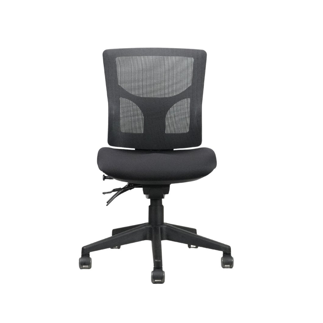 Milan Mesh Back Chair — Black