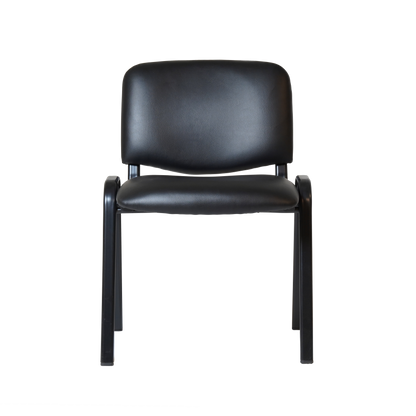 Nova Stacking Visitor Chair — Black PU