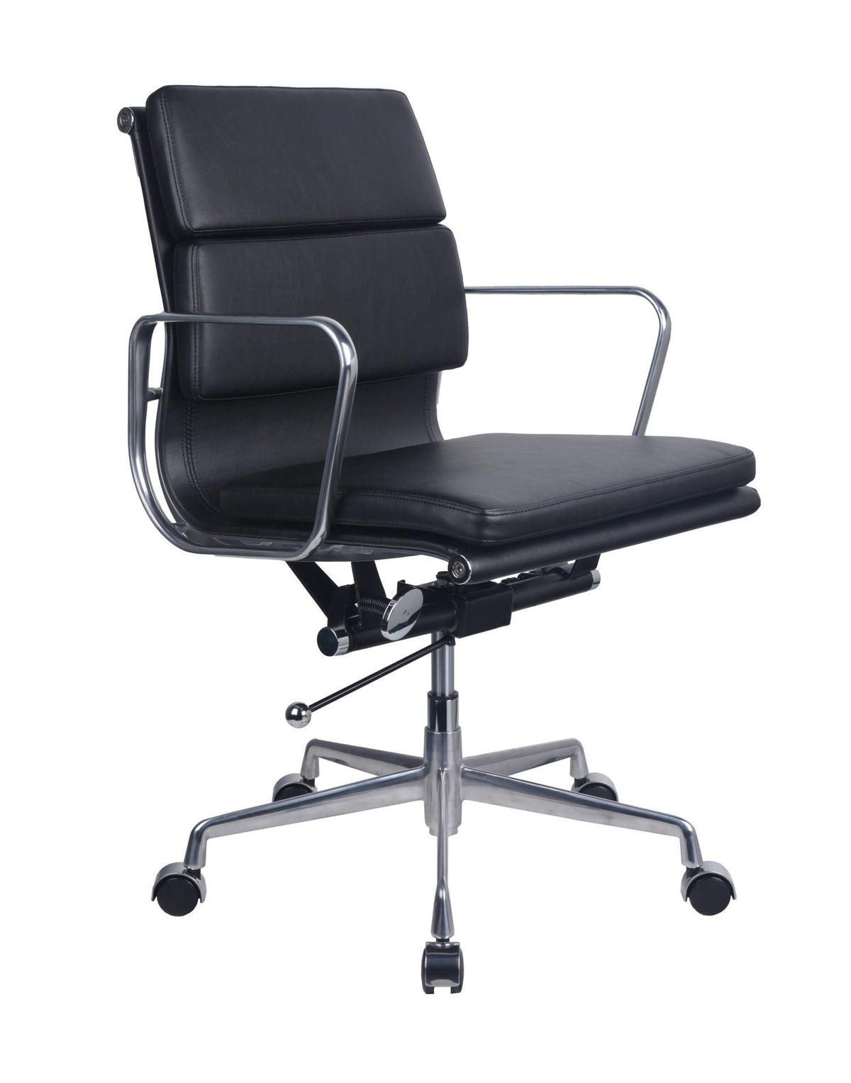 PU900M Medium Back Executive Chair — Black