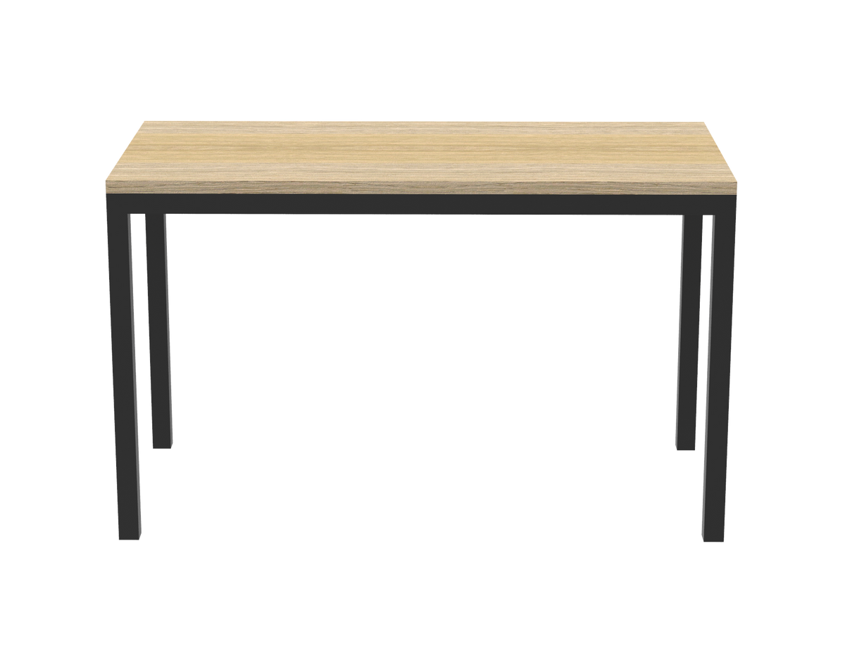 Rapidline Steel Frame Table — 1200mm W x 600mm D x 730mm H, Natural Oak — SFT126 NO