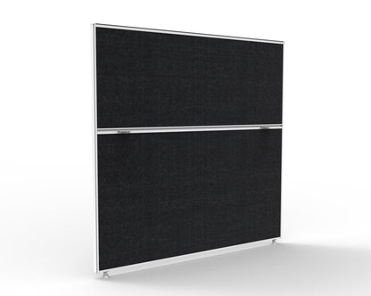 30mm SHUSH30 Screens — 1200mm W x 1200mm H x 30mm T / Black Fabric with White P/C Frame
