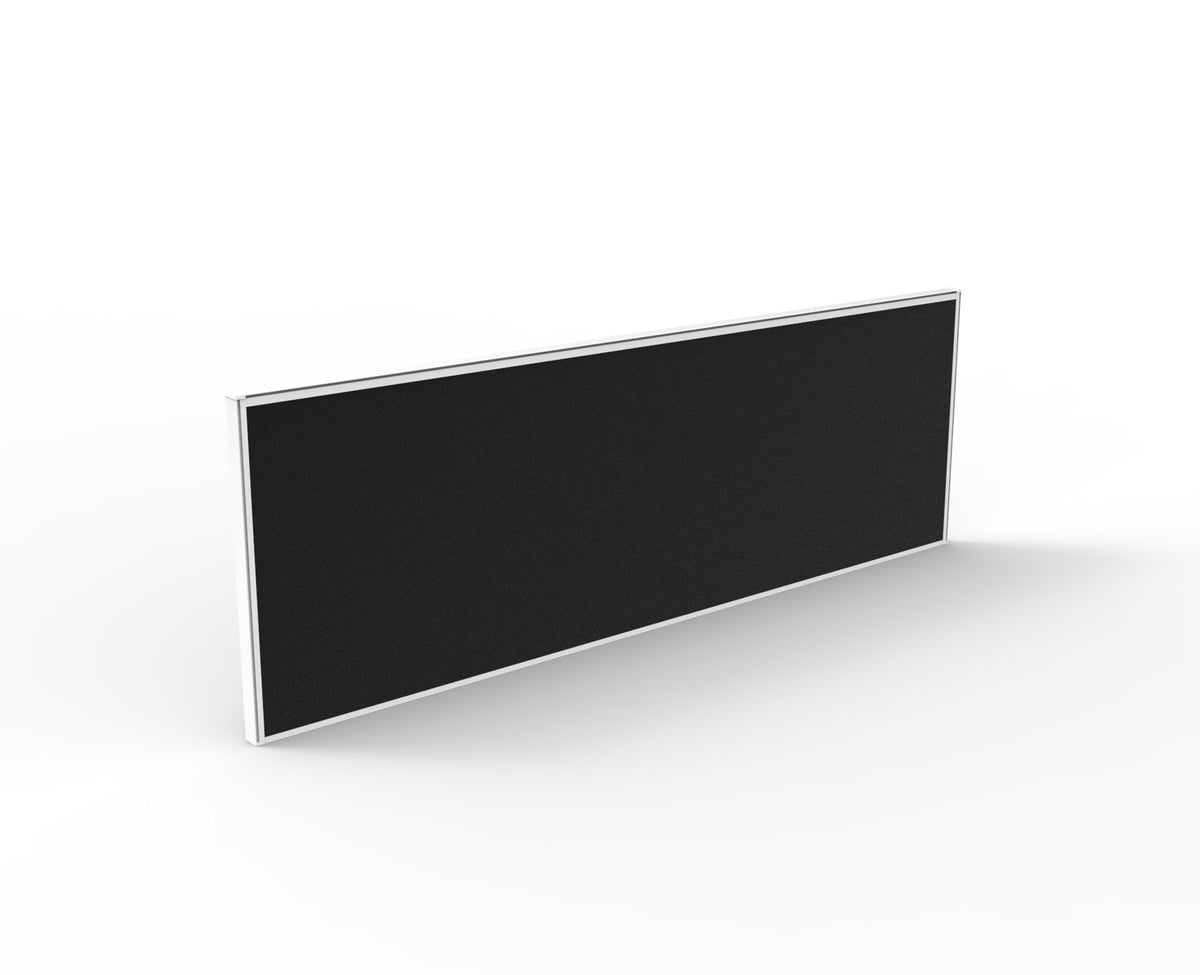 30mm SHUSH30 Screens — 1500mm W x 495mm H x 30mm T / Black Fabric with White P/C Frame