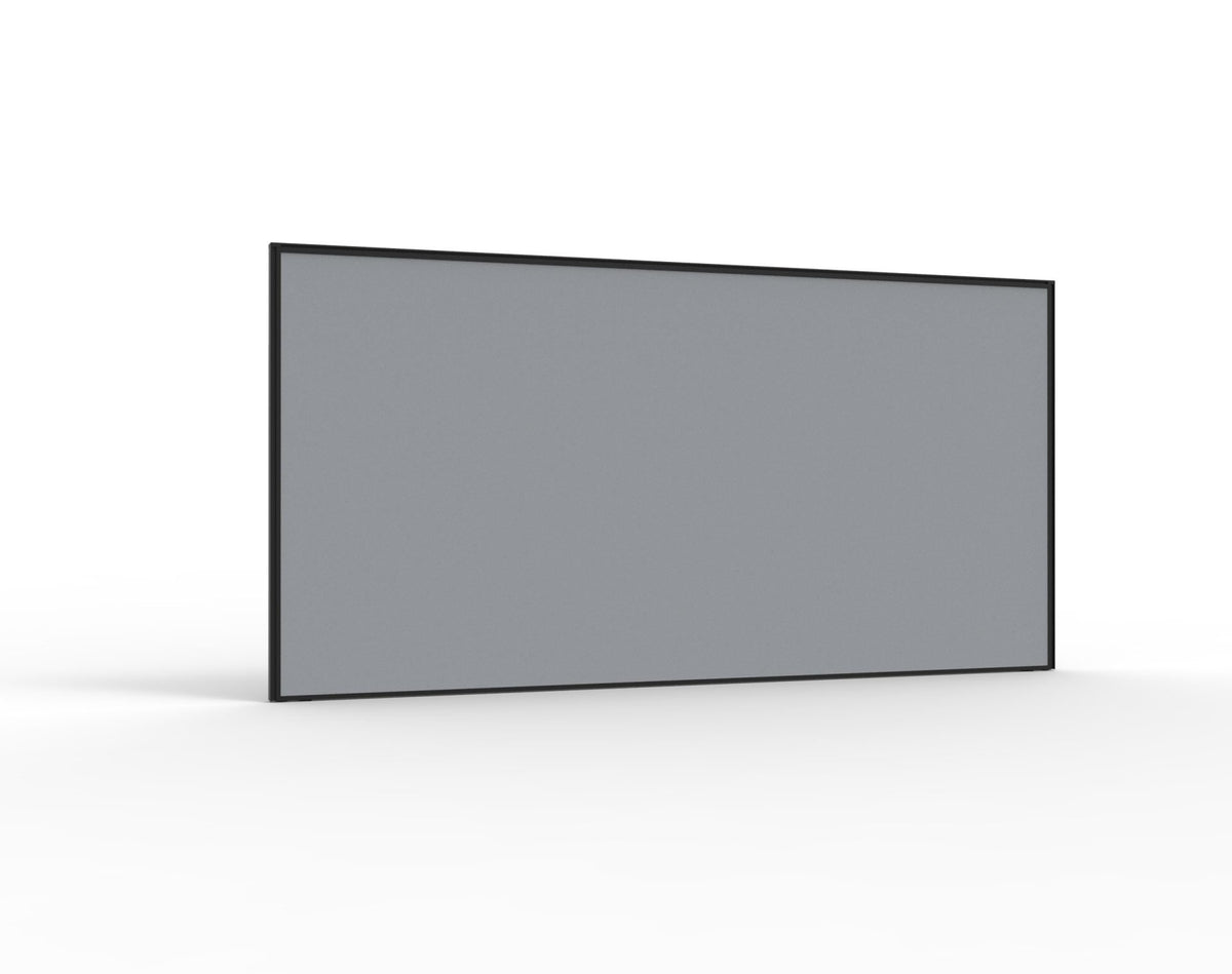 30mm SHUSH30 Screens — 1500mm W x 900mm H x 30mm T / Grey Fabric with Black P/C Frame