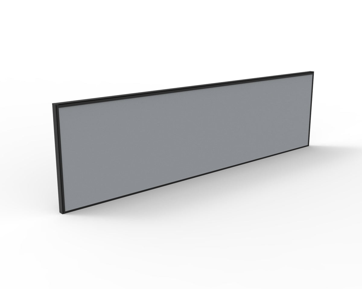 30mm SHUSH30 Screens — 1800mm W x 495mm H x 30mm T / Grey Fabric with Black P/C Frame