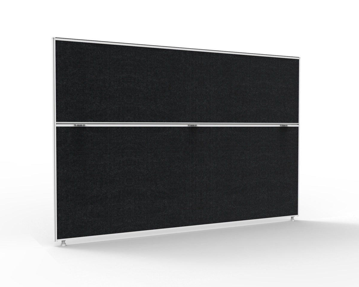 30mm SHUSH30 Screens — 1800mm W x 1200mm H x 30mm T / Black Fabric with White P/C Frame