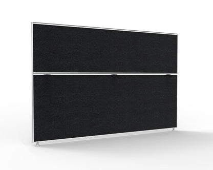 30mm SHUSH30 Screens — 1800mm W x 1200mm H x 30mm T / Black Fabric with White P/C Frame