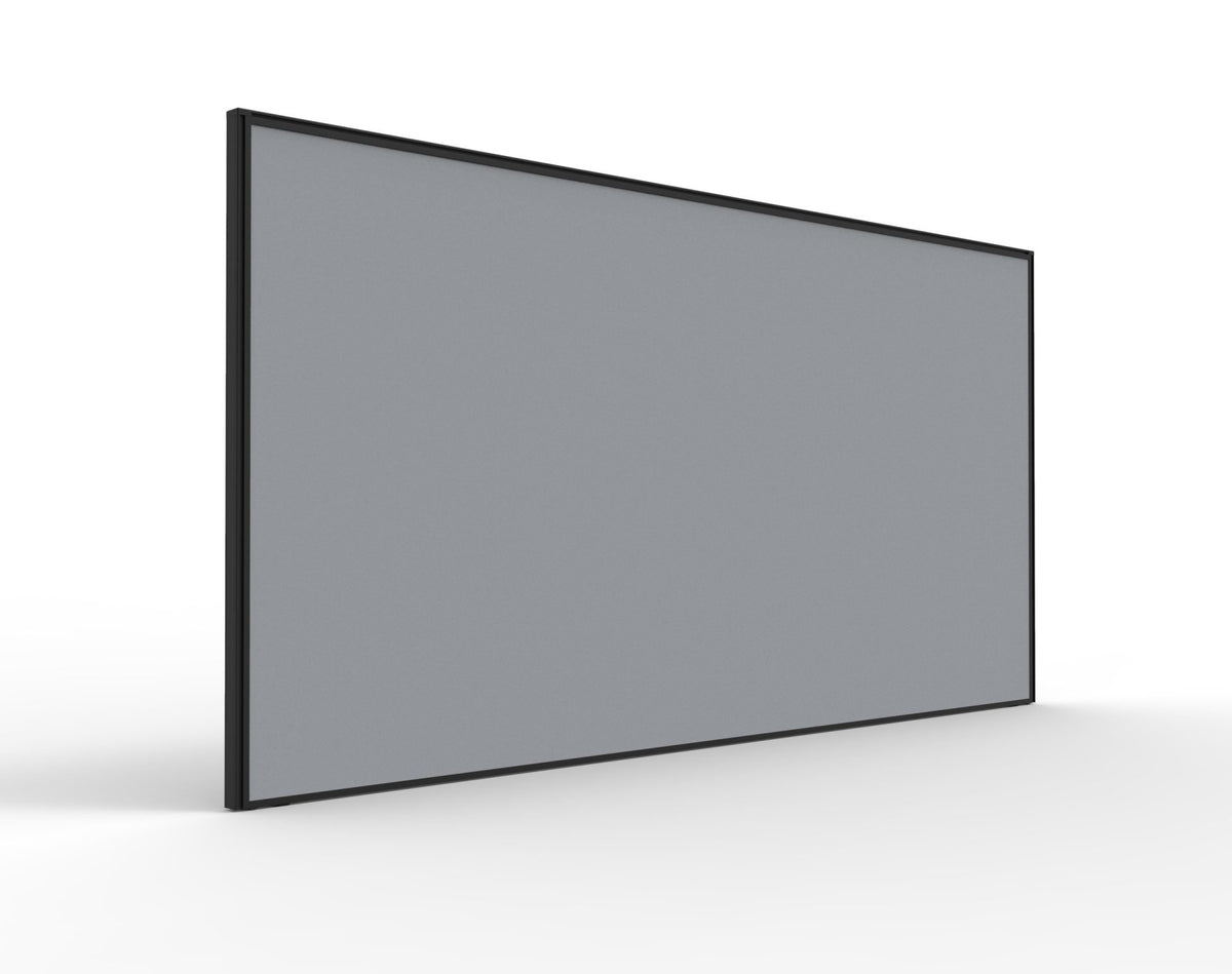 30mm SHUSH30 Screens — 1800mm W x 900mm H x 30mm T / Grey Fabric with Black P/C Frame