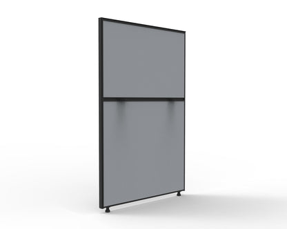 30mm SHUSH30 Screens — 750mm W x 1200mm H x 30mm T / Grey Fabric with Black P/C Frame