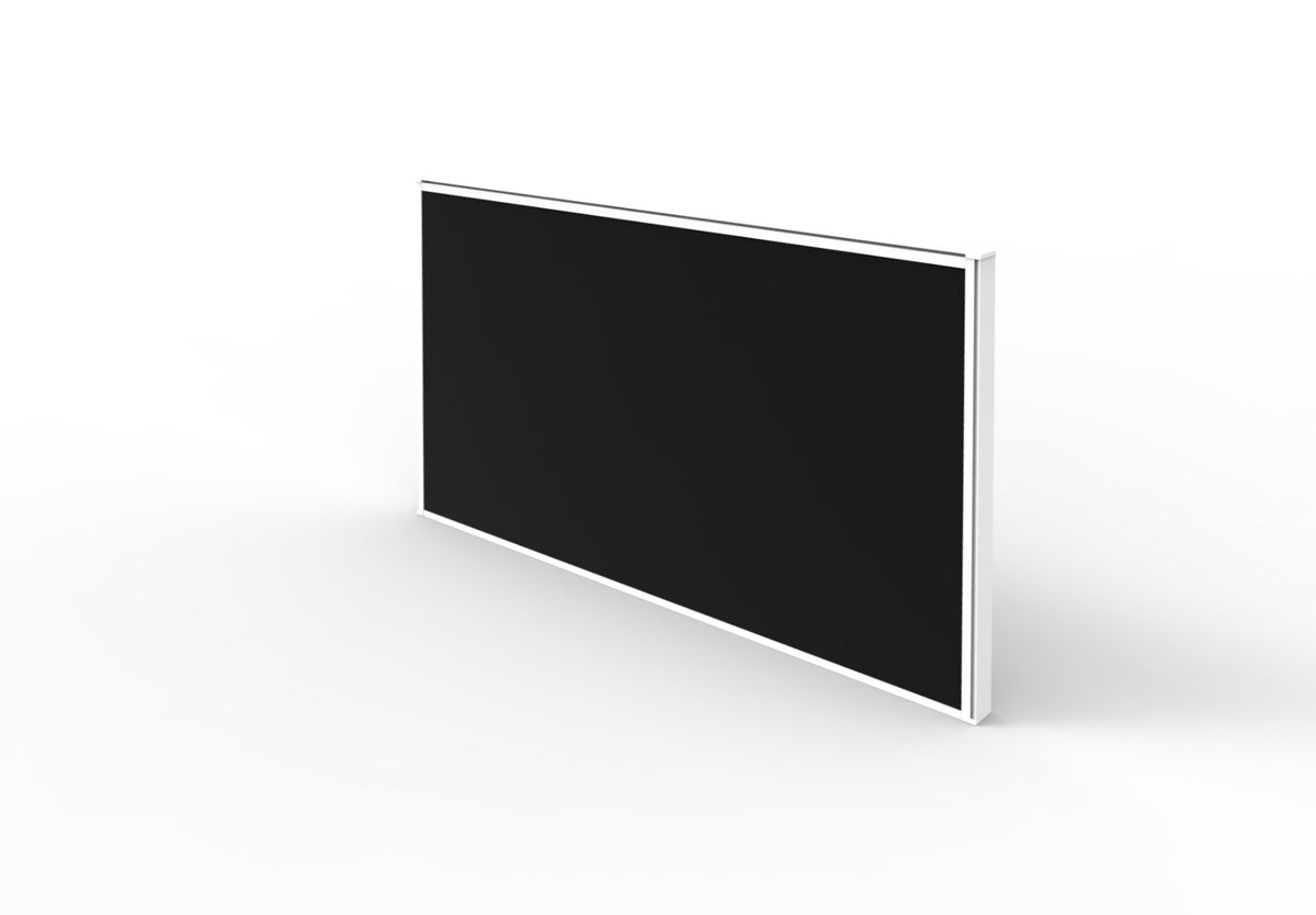 30mm SHUSH30 Screens — 750mm W x 495mm H x 30mm T / Black Fabric with White P/C Frame