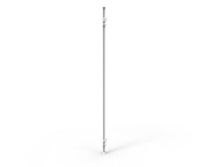 Shush30 Joining Poles — 1330mm H x 30mm W x 30mm D / White Satin / 90-180 Degree