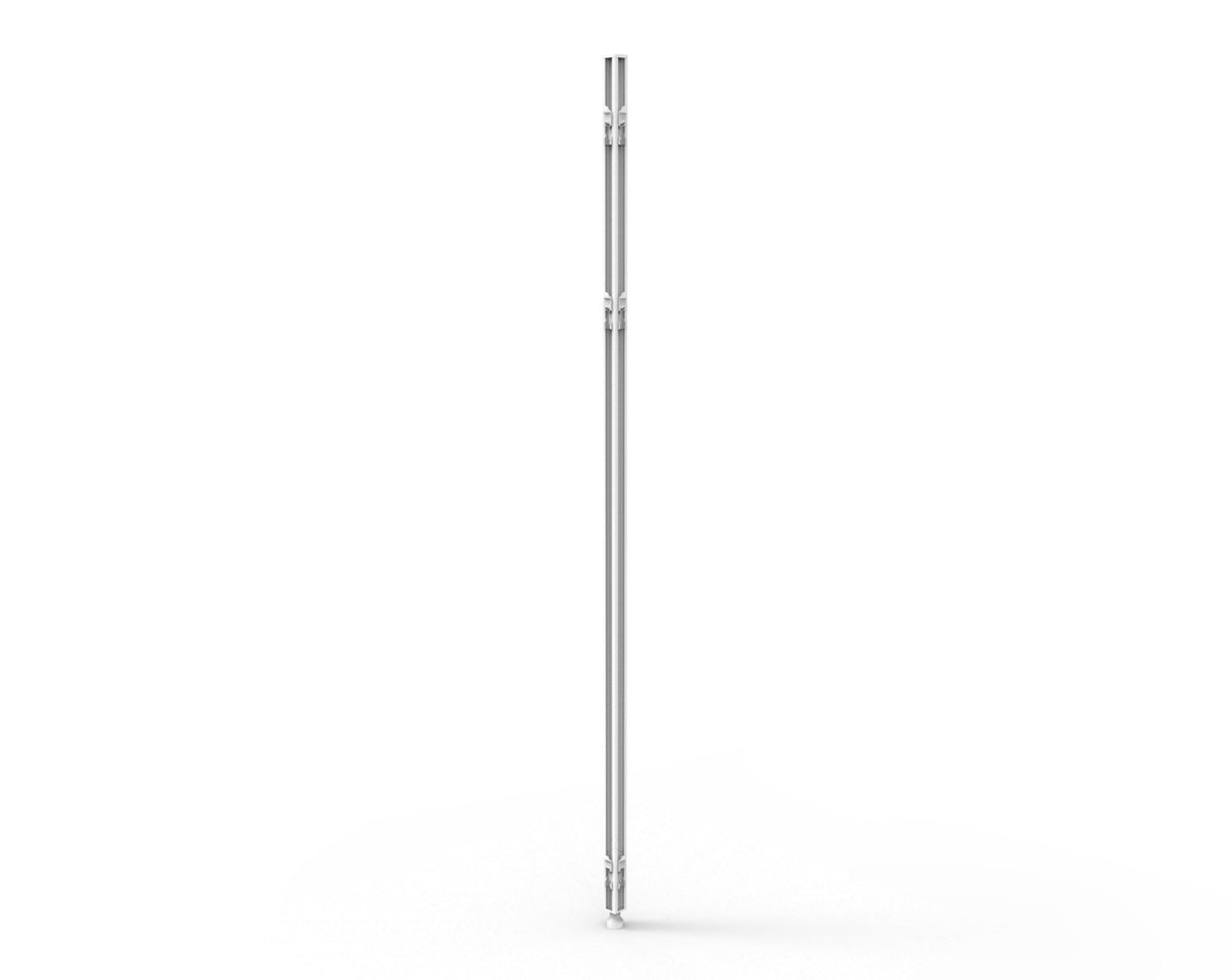 Shush30 Joining Poles — 1500mm H x 30mm W x 30mm D / White Satin / 90-180 Degree