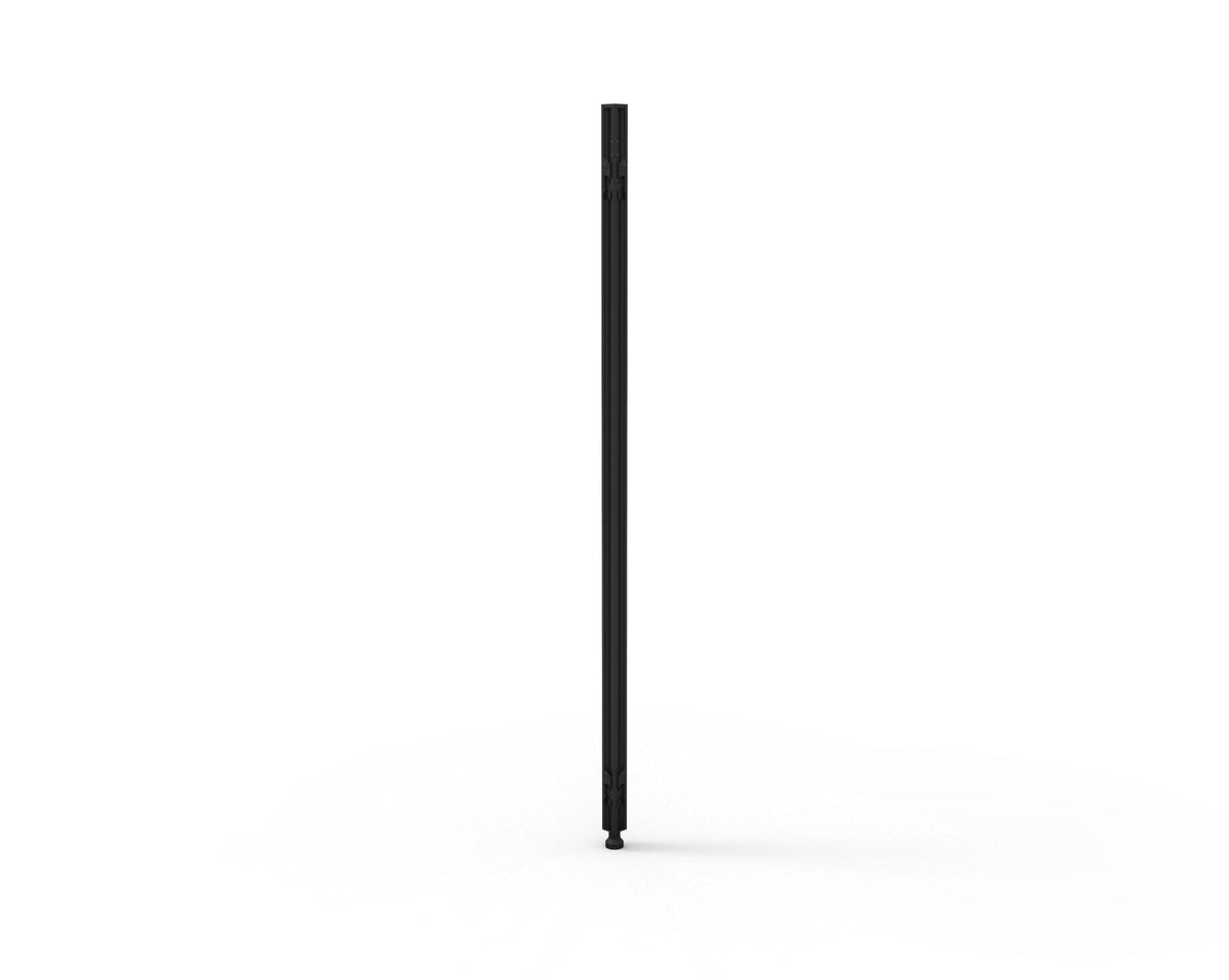 Shush30 Joining Poles — 900mm H x 30mm W x 30mm D / Black Satin / 90-180 Degree