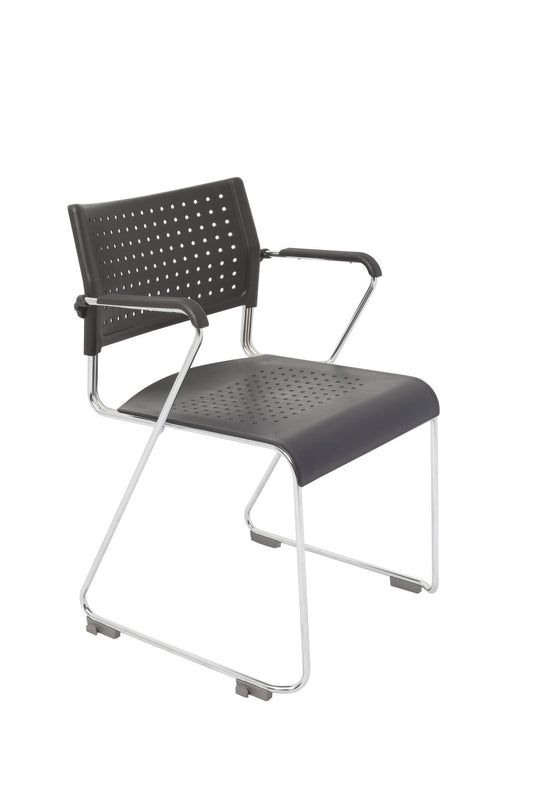 WIMBLEDON Chair with Arms — Black
