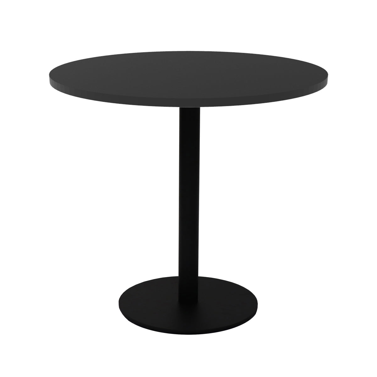 Estilo Round Table — 900mm DIA, Black, Black P/C — CBT9 BLK/BL