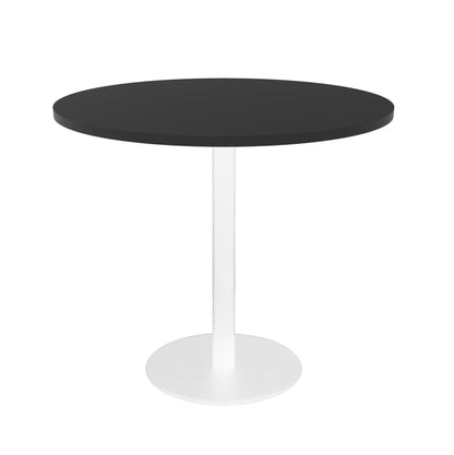 Estilo Round Table — 900mm DIA, Black, White P/C — CBT9 BLK/WS