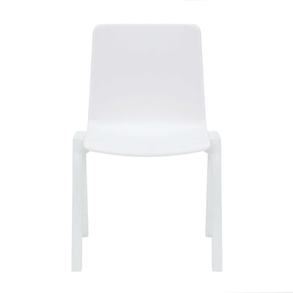 Academy Stacking Chair — White / No Seat Pad
