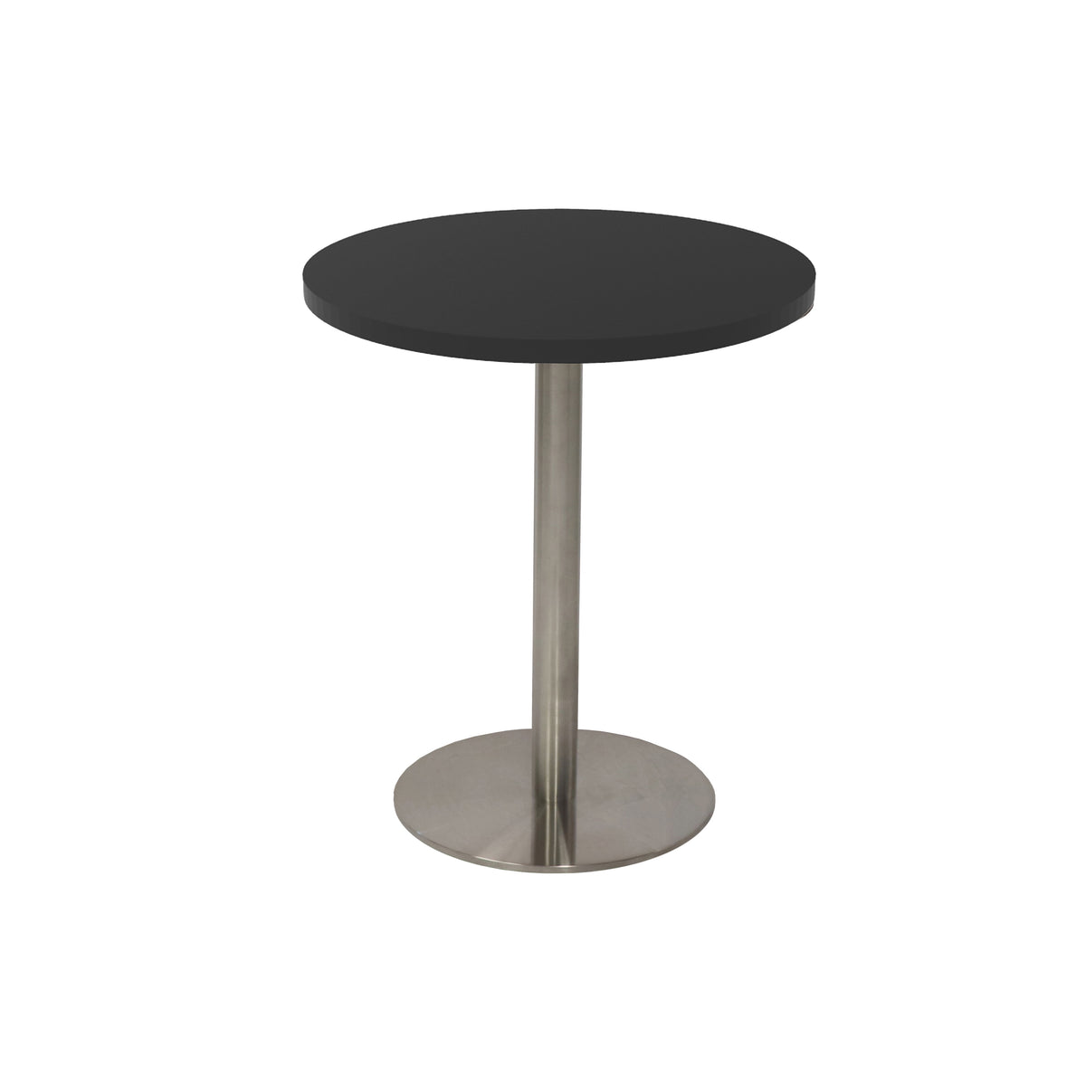 Estilo Round Table — 500mm DIA, Black, Stainless Steel — CBT5 BLK/SS